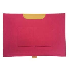 Sacoche – Pochette Protection Feutre de Laine Rose 11 Pouces
