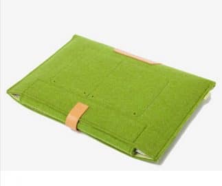 Sacoche – Pochette Protection Feutre de Laine Vert 13 Pouces