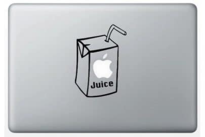 Stickers « Jus de Pomme » pour Macbook 11 pouces