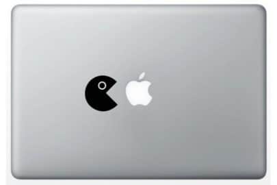 Stickers « Pac-Man » pour Macbook 13 pouces