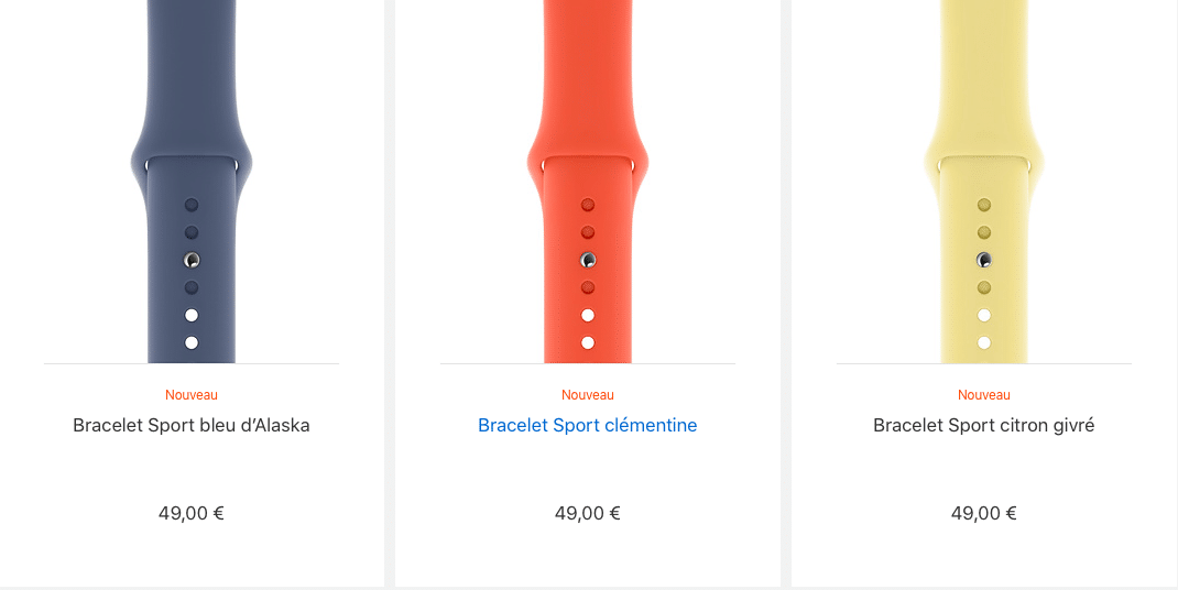 Les bracelets iWatch