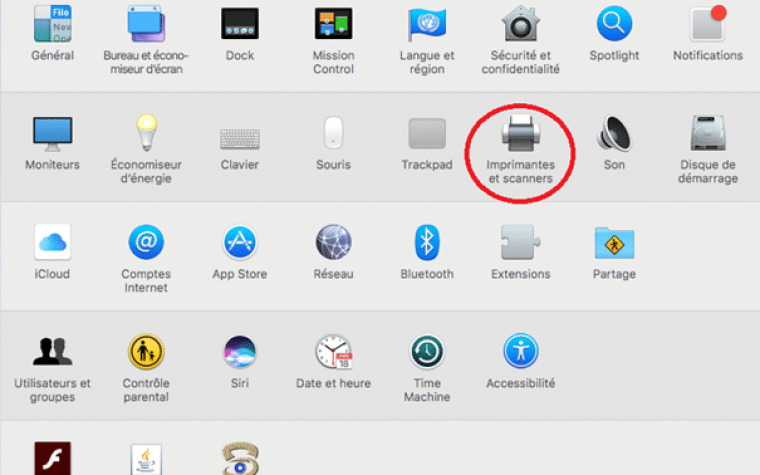 synchro mac et imprimante