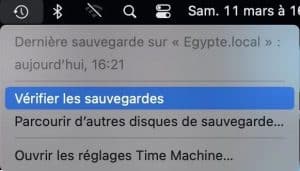 Infos sauvegarde