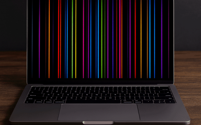 Lignes colorées MacBook