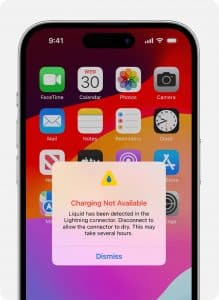 alerte iPhone Lightning