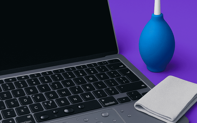 Nettoyer-clavier-MacBook-collant