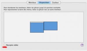 décocher recopie vidéo