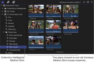 Analyse intelligente sur Final Cut Pro