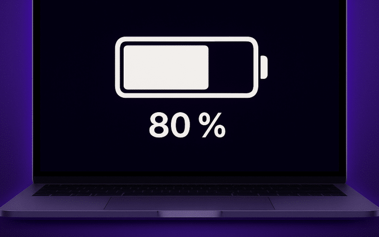MacBook bloqué à 80 %