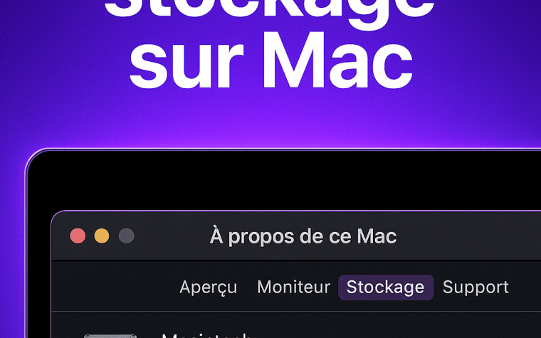 Mémoire et stockage sur Mac