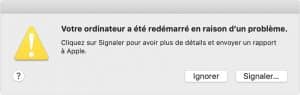 Message redémarrage KP