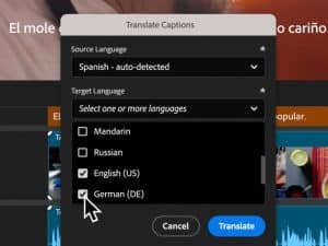 Première Pro sous-titres multilingues