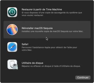 Réinstaller macOS