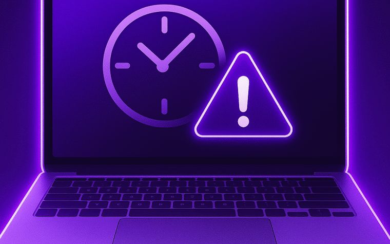 bug horloge sur Mac