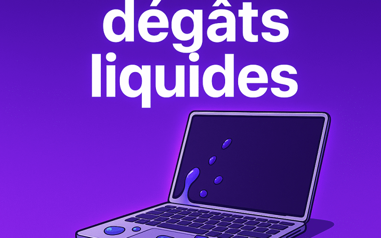 réparation MacBook dégâts liquides