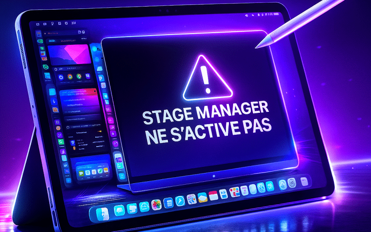 stage manager iPad ne s’active pas
