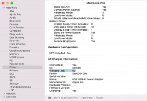 Preuve de charge Mac USB-C