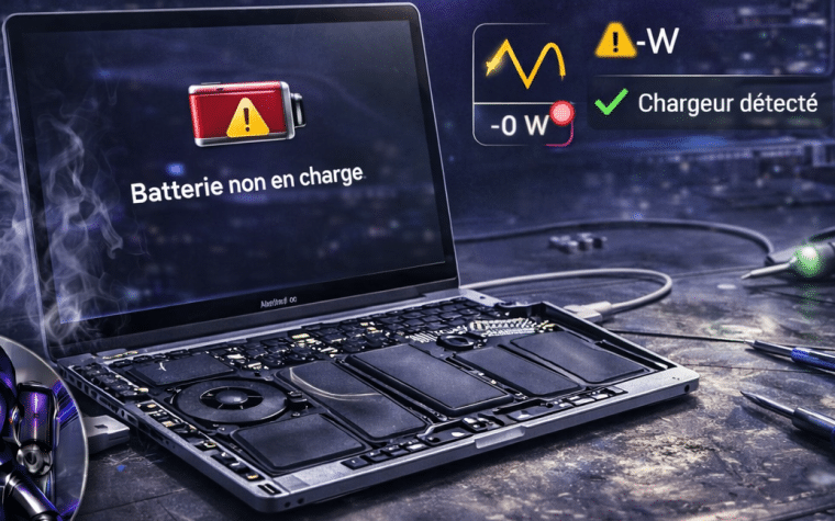 batterie MacBook ne charge plus chargeur reconnu