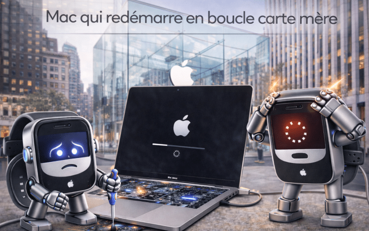 Mac qui redémarre en boucle carte mère_Cyber-Jay