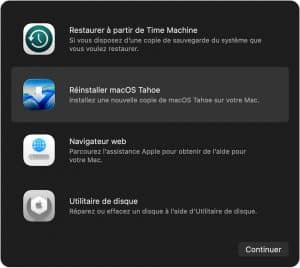 Réinstaller macOS