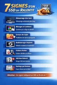 Signes SSD qui ralentit