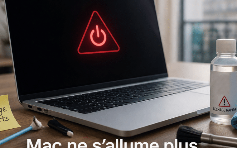 Mac ne s’allume plus après nettoyage des ports