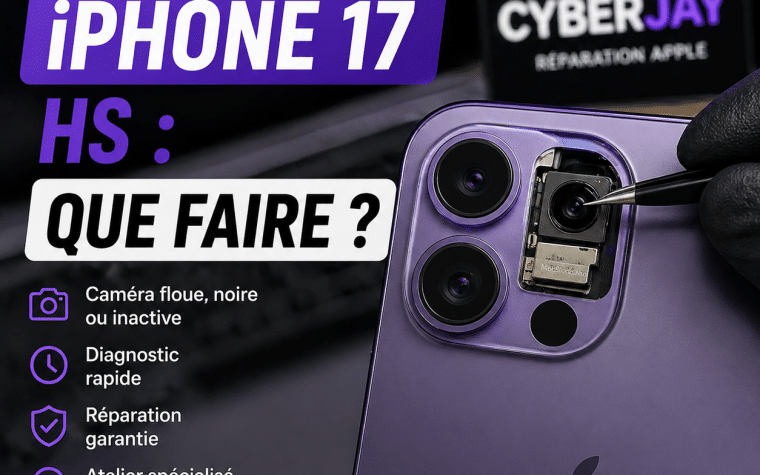 réparation caméra iPhone 17