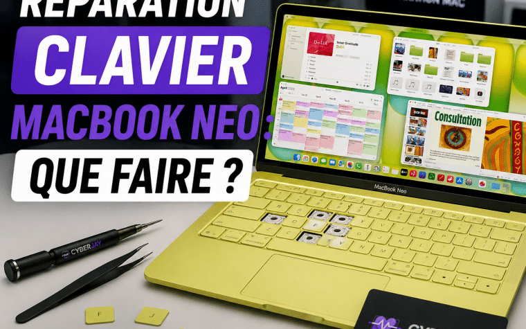 réparation clavier MacBook Neo