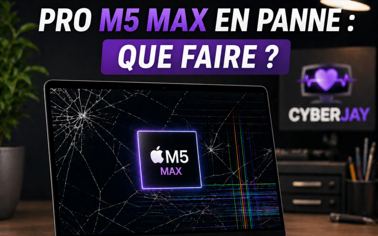 réparation écran MacBook Pro M5 Max