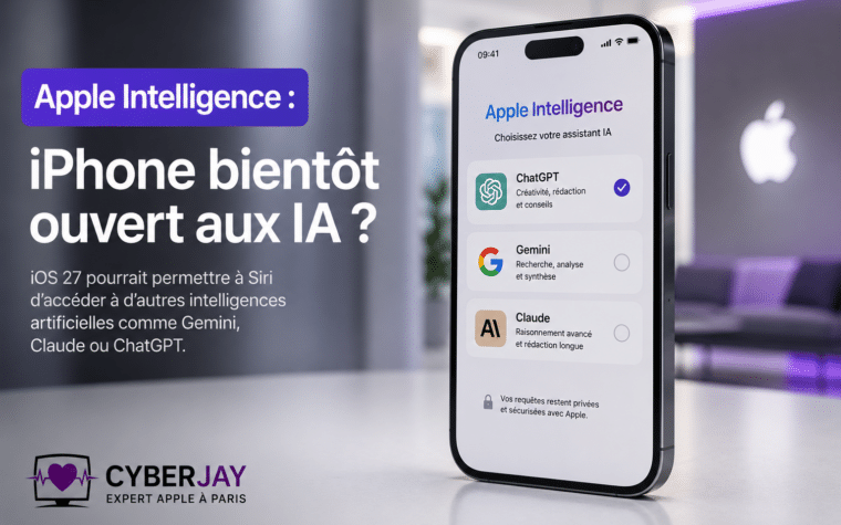 Apple Intelligence iOS 27 - IA Claude Gemini ChatGPT iPhone