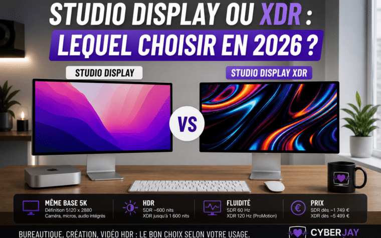 Studio Display XDR vs Studio Display classique