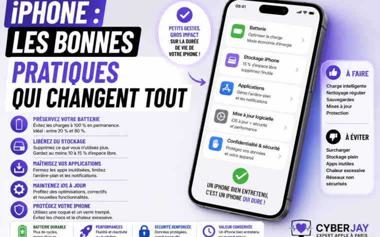 bonnes pratiques iPhone