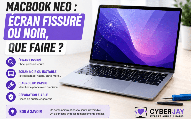 réparation écran MacBook Neo