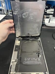 signe d'un iPad corrodé