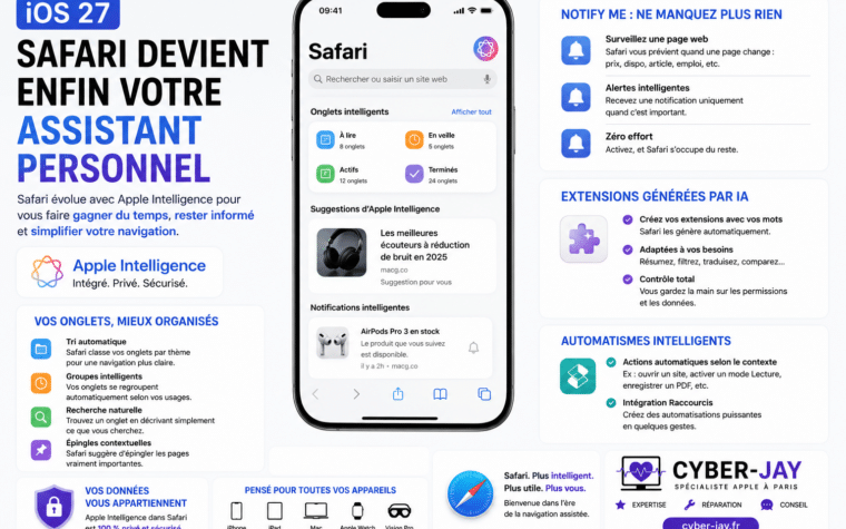 Safari Apple Intelligence iOS 27