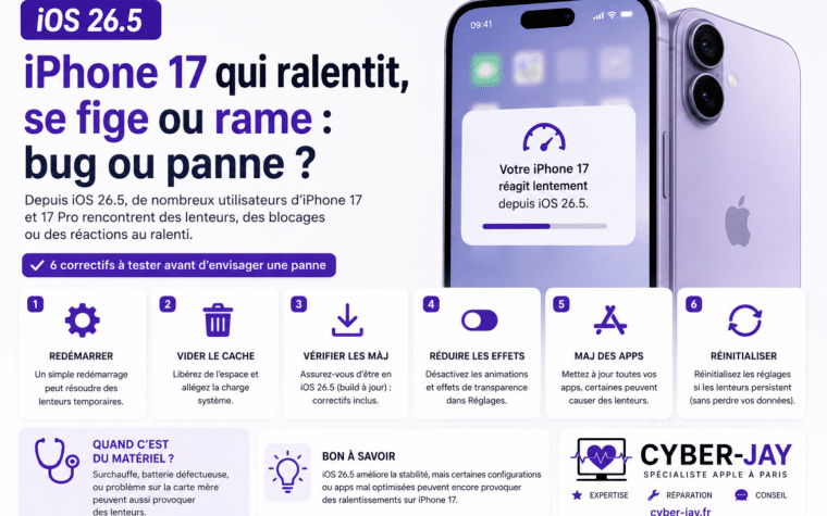 iOS 26.5 saccades iPhone 17