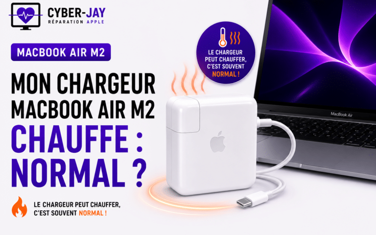 MacBook Air M2 chargeur chauffe