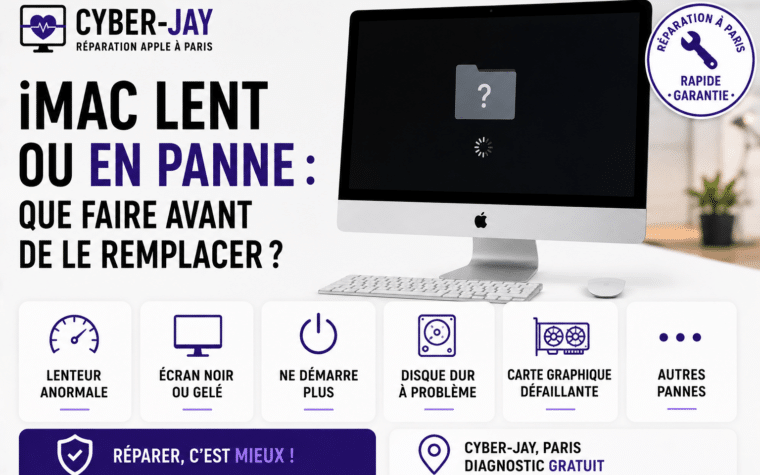 iMac ne démarre plus Paris