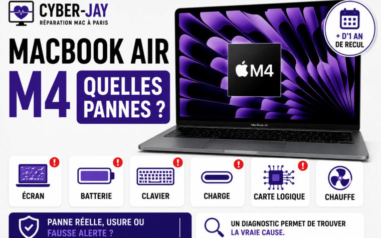 pannes MacBook Air M4